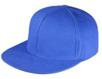 Бейсболка Unit Snapback с прямым козырьком, ярко-синяя