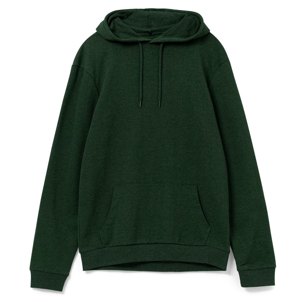 Толстовка с капюшоном унисекс Hoodie, темно-зеленая